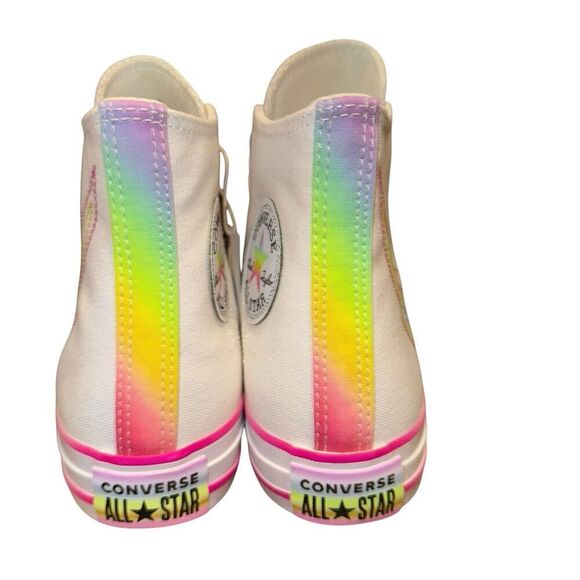 New Women's Converse Chuck Taylor All Star High Pride Sneakers A10216C Size 7 - Picture 5 of 7